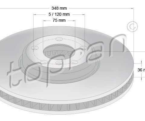 Nye Topran bremseskiver for BMW 7 serie  F01 F02 F03 F04