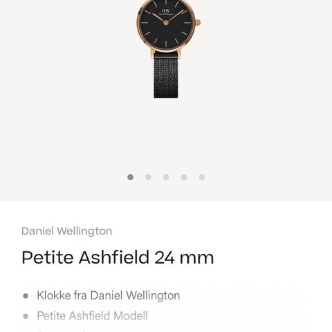 Klokke Daniel Wellington