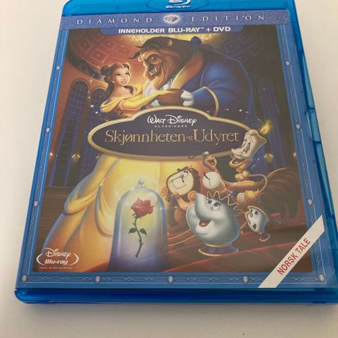 Skjønnheten og udyret Blu-Ray DVD selges