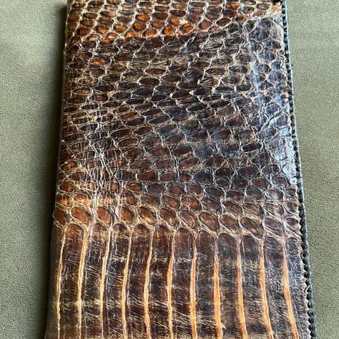 Vintage lommebok - reptilskinn