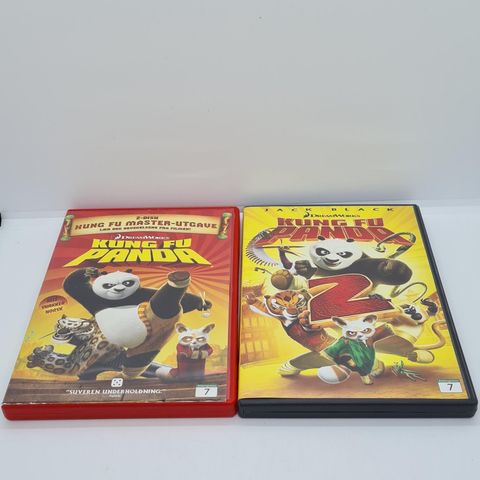 Kung Fu Panda 1 og 2. Dvd