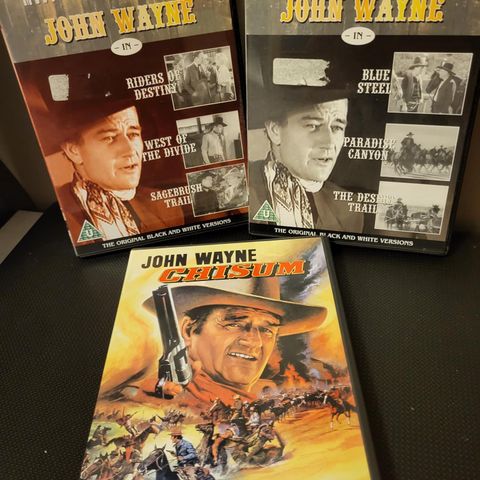 John Wayne 15 filmer i 9 covere