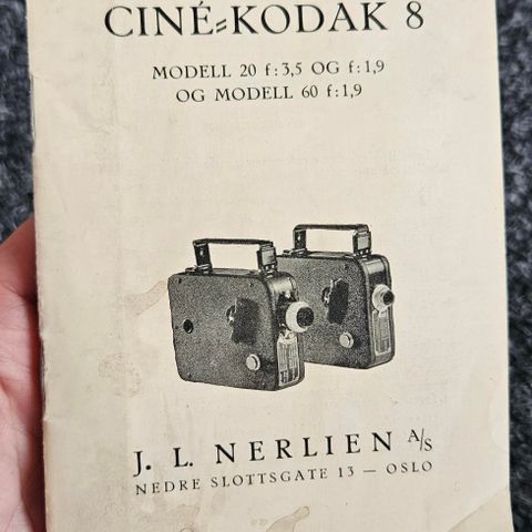 Ciné Kodak 8 bruksanvisning