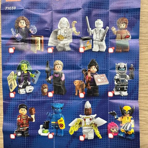 Lego marvel cmf komplett serie (71039)