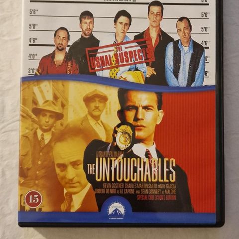 2 DVD Filmer - The Usual Suspect & The Untouchables
