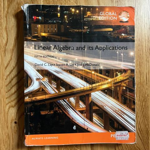 Linear Algebra and its Applictions Fifth Edition