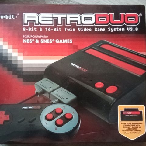 Retro-bit RetroDuo 8- bit og 16-twin video game system V3.0