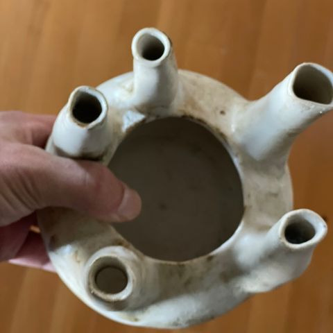 Mid century håndlaget vase / bolle