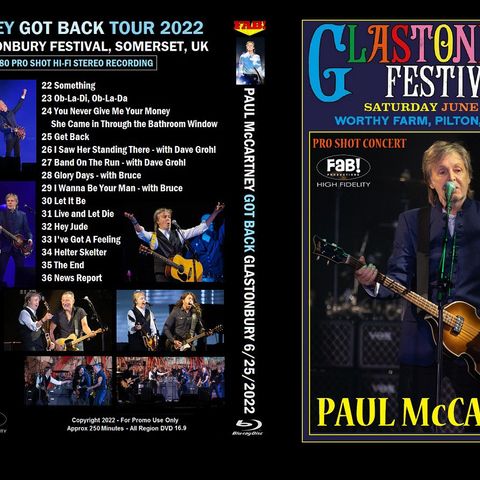 Paul McCartney Glastonbury Blu Ray