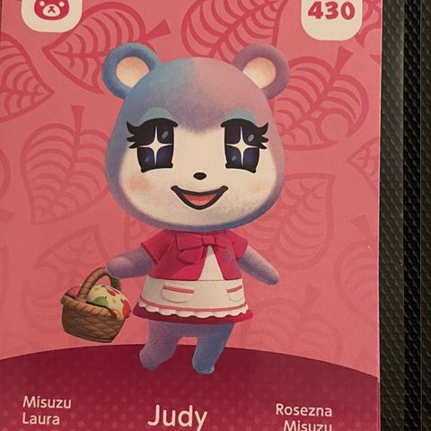 Animal Crossing Amiibo card 430 Judy