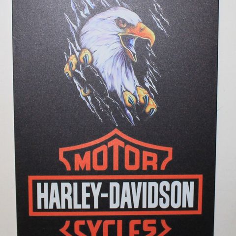 Harley Davidson metal skilt, 30x20cm