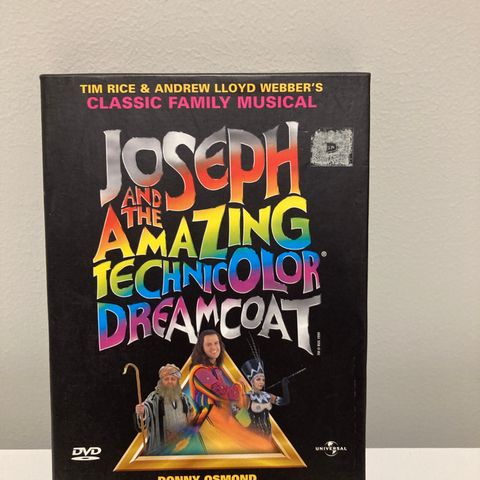 Joseph and the amazing technicolor dreamcoat DVD selges