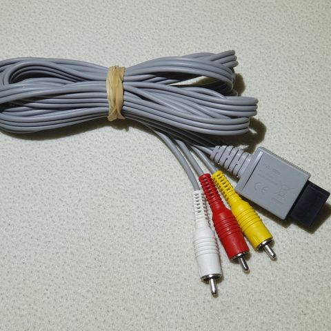 Original komposittkabel / TV-kabel til Nintendo Wii