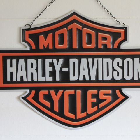 Harley Davidson metal skilt, 60x45cm