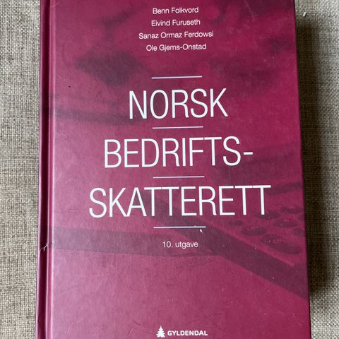 Norsk bedriftsskatterett (10. utgave) - svært pent brukt