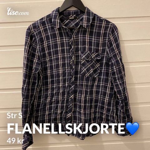 Flanellskjorte str S💙