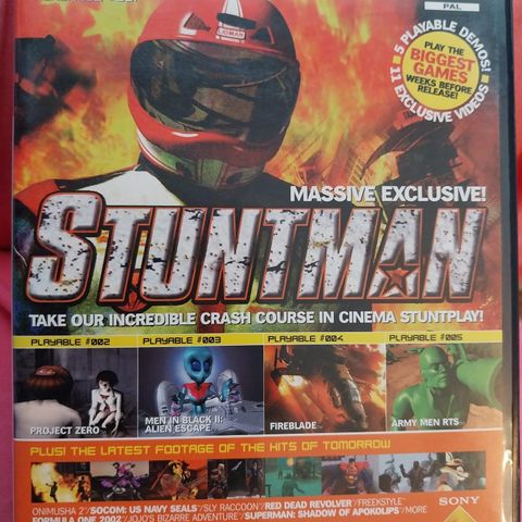 Playstation 2 dvd video.stuntman m.fl.