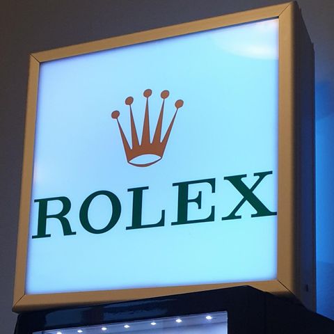 Rolex skilt /  Rolex Display pute