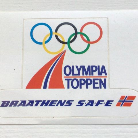 BRAATHENS S.A.F.E. Klistremerke fra 80-tallet