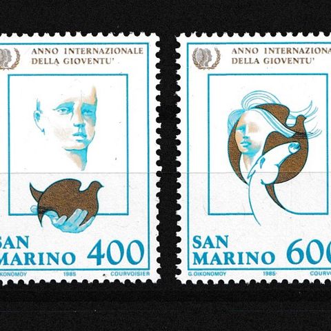 San Marino 1985 - FNs ungdomsår - postfrisk (SM6)