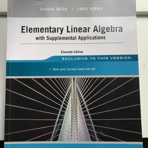 Elementary Linear Algebra with Supplemental Applications