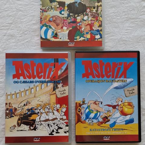 3 Asterix Filmer (1967-1989) DVD Filmer