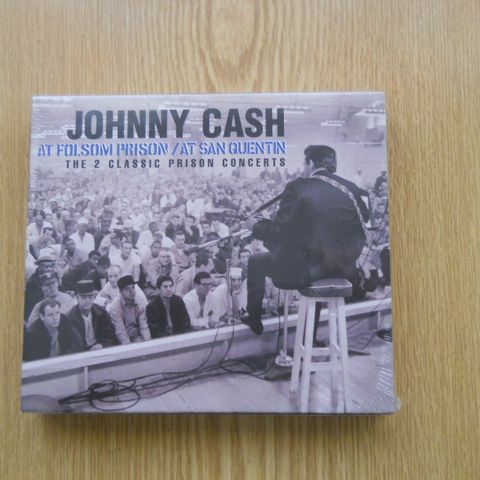 johnny cash At folsom prison/At san quentin Dobbel cd,forseglet,uspilt