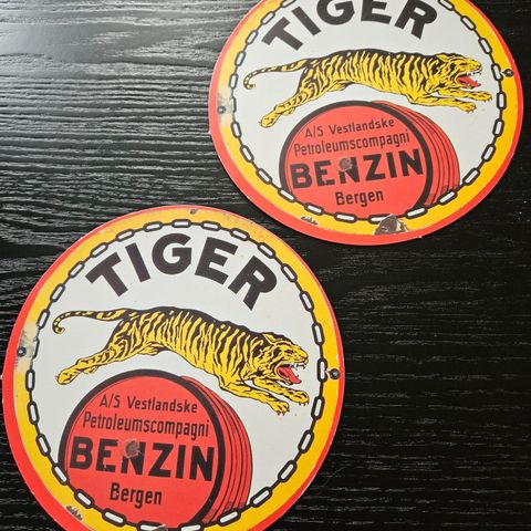 Tiger Esso postkort x 2 fra 1990