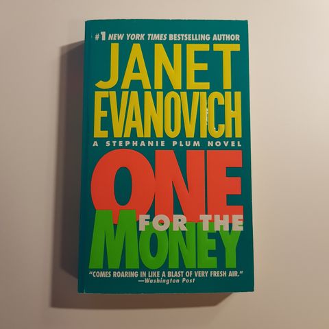 One for the Money av Janet Evanovich, engelsk pocket, ubrukt/ulest, kan sendes