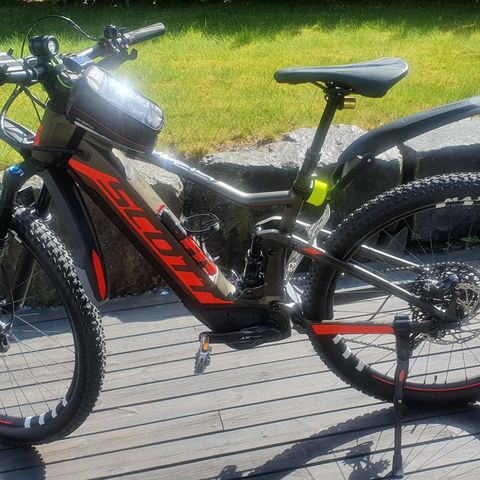 Scott E-Ride 920 USX , Full, hybrid 3 i 1 Elsykkel med brede dekk MTB