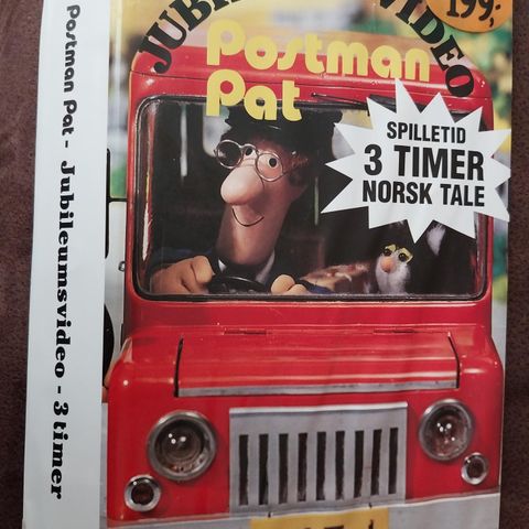 Postmann pat.3timer.jubileumsvideo vhs.