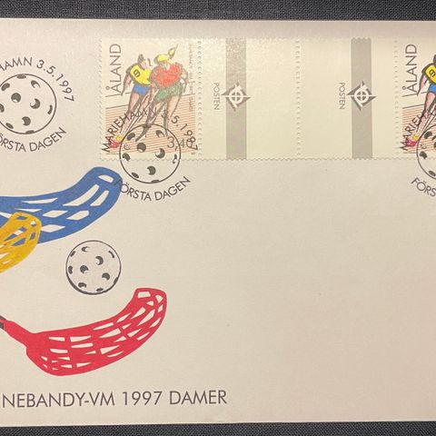 Åland 1997: . FDC gutterpar, AFA 127