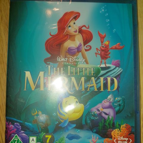 The Little Mermaid - Den lille havfrue Blu-Ray Ny I plast