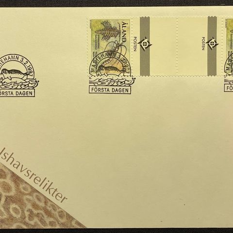 Åland 1997: . FDC gutterpar, AFA 124