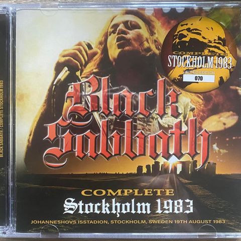 BLACK SABBATH - COMPLETE STOCKHOLM 1983