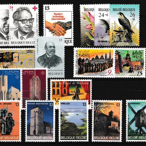 Belgia 1987  - Lot postfriske merker    (B48)