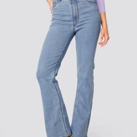 Jeans high waist bootcut str XS