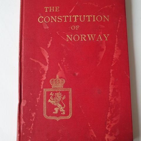 The Constitution of Norway. H. L. Brækstad (SIGNERT), 1905
