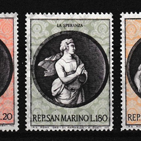 San Marino 1969 - Julefrimerker - postfrisk (SM3)