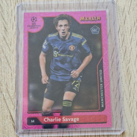 Topps Merlin 2022 Charlie Savage RC nummerert