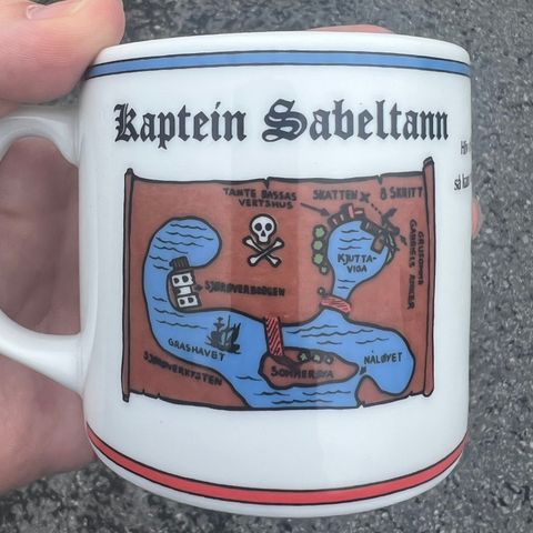 Kaptein Sabeltann - Vintage krus fra 90-tallet