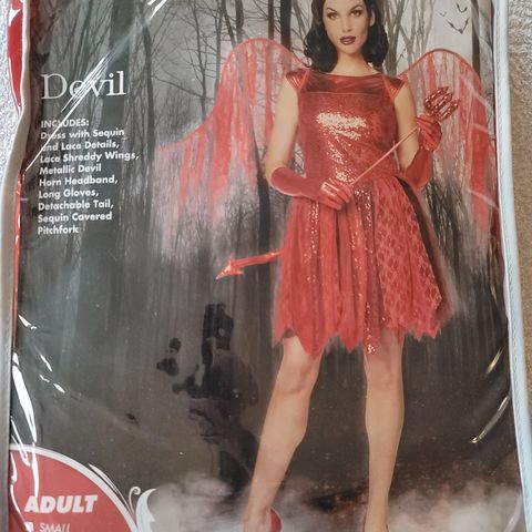 Miss Devil Halloween Frøken Djevelen kostyme str M