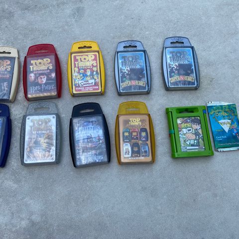 Top Trumps kortspill kolleksjon ikke brukt