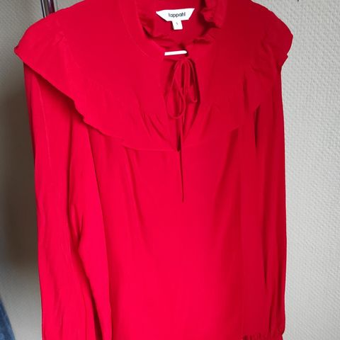 Kappahl rød bluse, М, julebluse