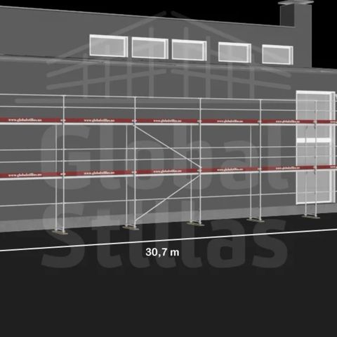 200m², RAM 1 STILLASPAKKE (aluminum)