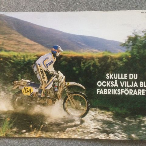 Husqvarna cross og enduro brosjyre 1985