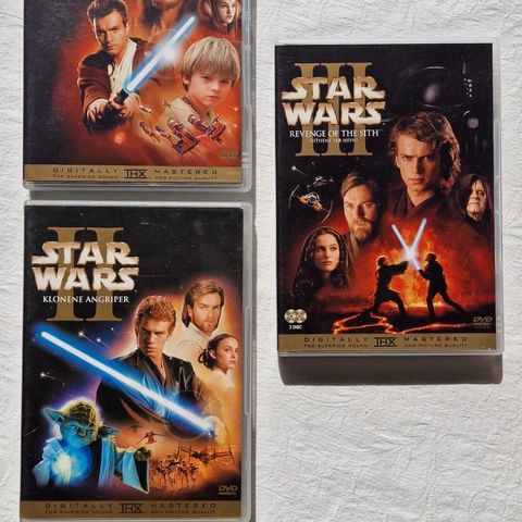 Star Wars Episode 1, 2 & 3 (1999-2005) DVD Filmer