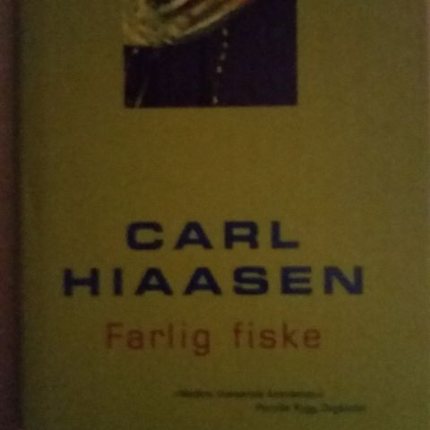 Bok Carl Hiaasen Farlig Fiske 🌸🌿🌺🌿🌸