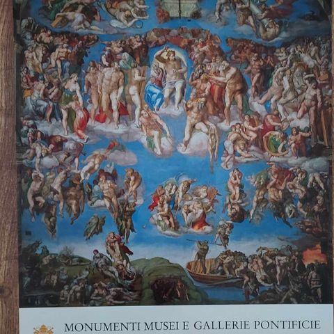 Plakat fra "Monumenti Musei E Gallerie Pontificie", Roma, Italia