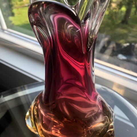 Chribska Bohemia Kunstglass  Josef Hospodka Nydelig vase kr 400